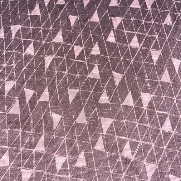 toad & co purple print triangles Knit Stretch dress large - Picture 4 of 4